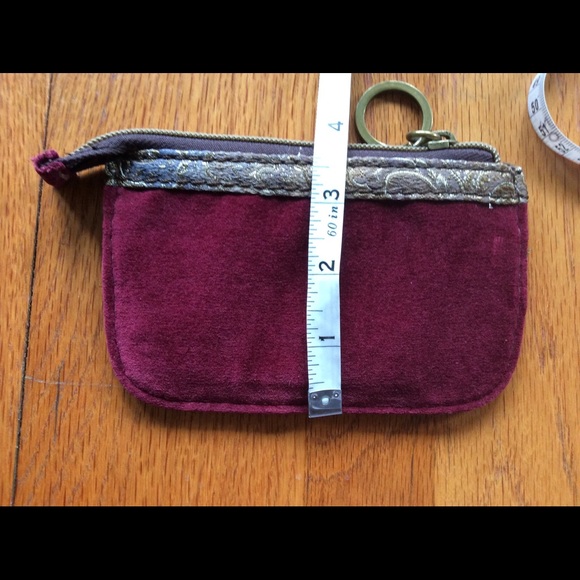 Lucky Brand🍀Velvet Applique Heart Coin Purse. - Picture 7 of 13